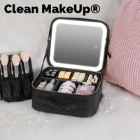 Clean MakeUp® | Organizador de maquillaje con espejo