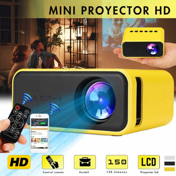 Mini Proyector LED portatil YT500 🍿📽️ Compatible con el celular 📲