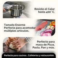 CutTable® | Tabla para picar de acero inoxidable 48 x 38 cm 🌟