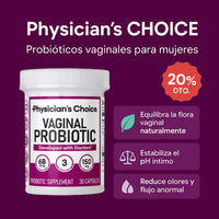 Physician's CHOICE | Probióticos vaginales para mujeres