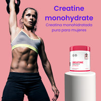 Creatine monohydrate Old School | Creatina monohidratada pura para mujeres