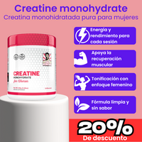 Creatine monohydrate Old School | Creatina monohidratada pura para mujeres