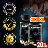 Booster T - Suplemento para aumentar la testosterona 💯 Paga 1 lleva 2
