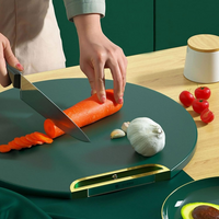 CleanCut | |Tabla de picar Redonda Antibacterial