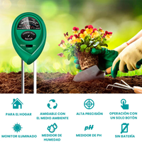 HealthPlants™ | Medidor para plantas 3 en 1 🌱🪻 (Ph, Luz y Humedad)