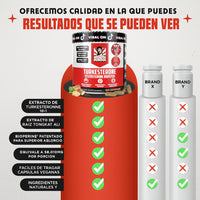 Suplemento de Turkesterona Old School - Potenciador de testosterona - 120 cps