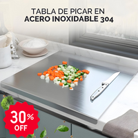 CutTable® | Tabla para picar de acero inoxidable 48 x 38 cm 🌟
