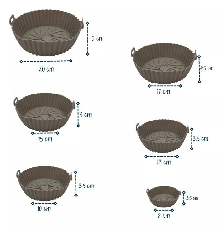 MOLDES PARA AIR FRYER X6