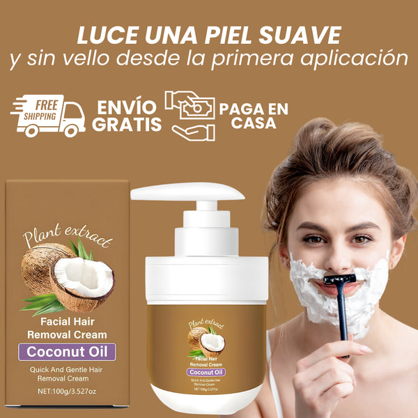 Rozino Coconut Oil | Crema de depilación facial