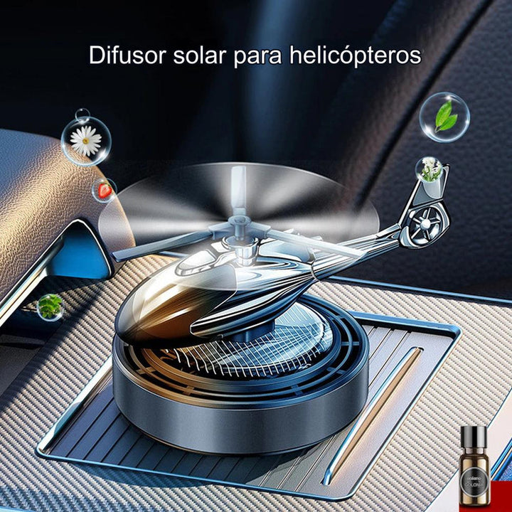 Difusor Helicóptero de Aromas 🚗💨 Con Energía Solar 🌞