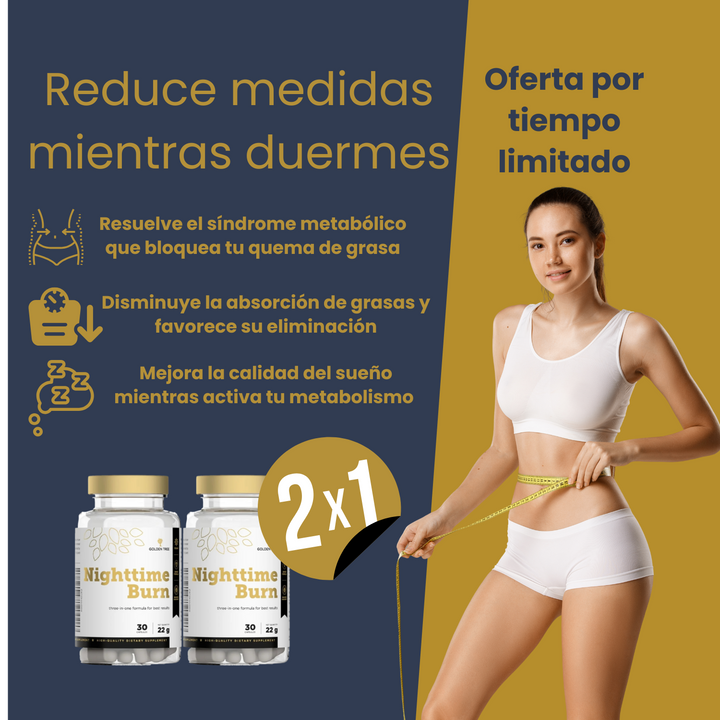 Nighttime Burn - Termogénico para reducir medidas🍃 Lleva 2 por el precio de 1