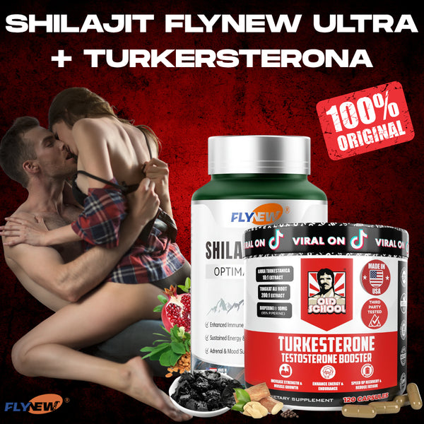 Combo Shilajit FlyNew Ultra + Turkersterona Old School