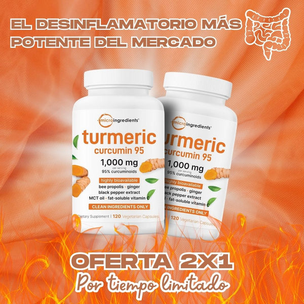 95% cúrcuma - el antiinflamatorio más potente del mercado 2x1