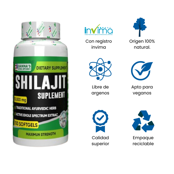 Shilajit x100 Cápsulas 💊