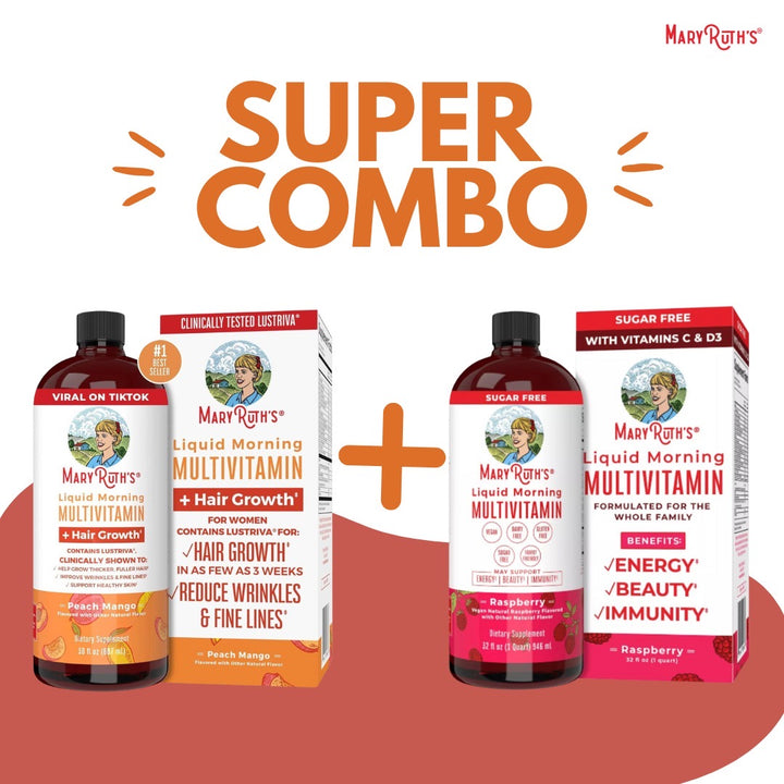 🎁2x1🎁MARYRUTH´S Multivitamínico líquido + Lustriva®