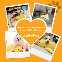 Peluche pato idestrutible para mascotas