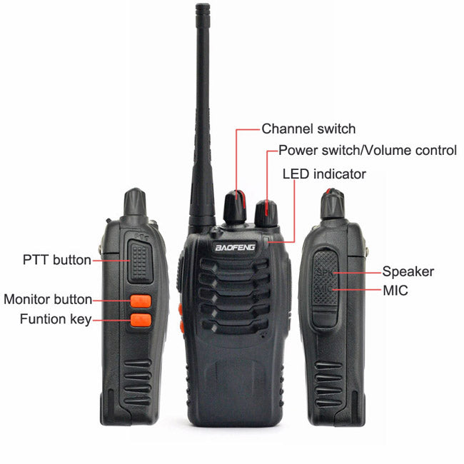 Radios Walkie Talkie Boafeng 888s x2 🔊