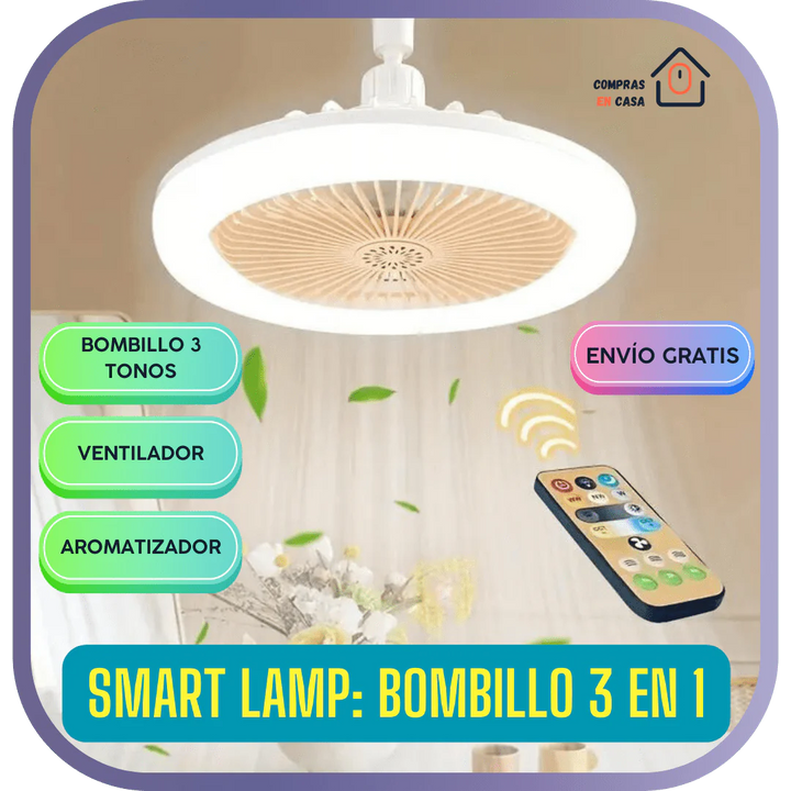 SMART LAMP: BOMBILLO 3 EN 1 💨💡