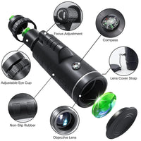 Telescopio Monocular con soporte para celular 🔭