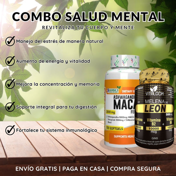 Combo Salud Mental: Ashwagandha + Melena de león 💊