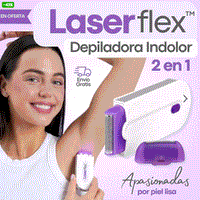 LASERFLEX™ Depiladora ultra liviana recargable