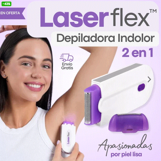 LASERFLEX™ Depiladora ultra liviana recargable