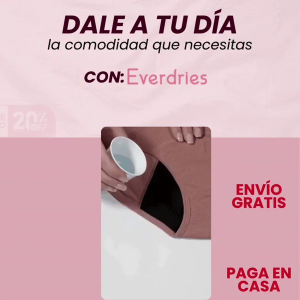 Ropa interior siempre seca