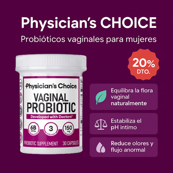 🌟 Physician's CHOICE | Probióticos vaginales para mujeres