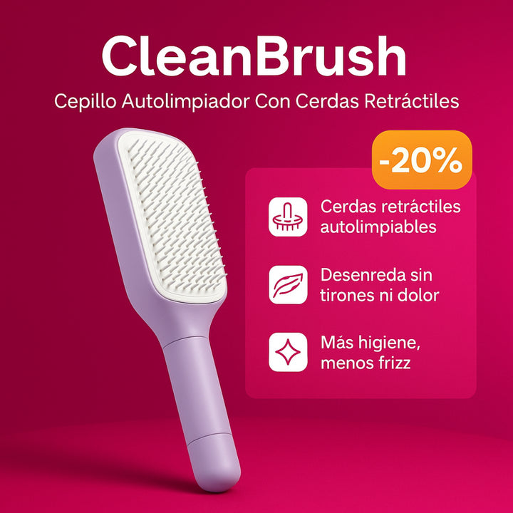 CleanBrush | Cepillo Autolimpiador Con Cerdas Retráctiles