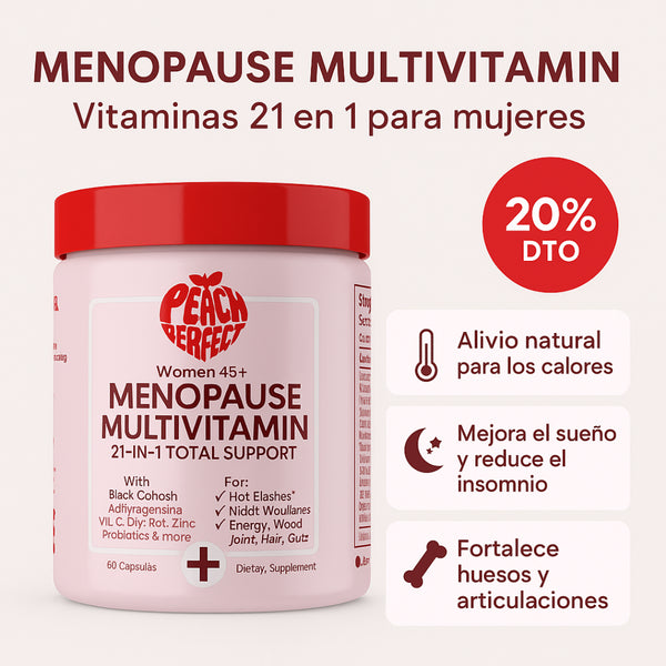 🌟 Menopause Multivitamin | Vitaminas 21 en 1 para mujeres