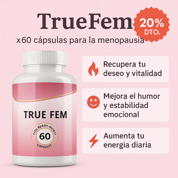 TrueFem | x60 cápsulas para la menopausia