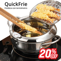 QuickFrie | Freidora Estilo Japones con termómetro