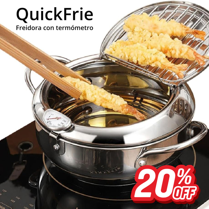 QuickFrie | Freidora Estilo Japones con termómetro