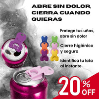 SaveDrink | Abre sin uñas, sella en segundos Pack x5