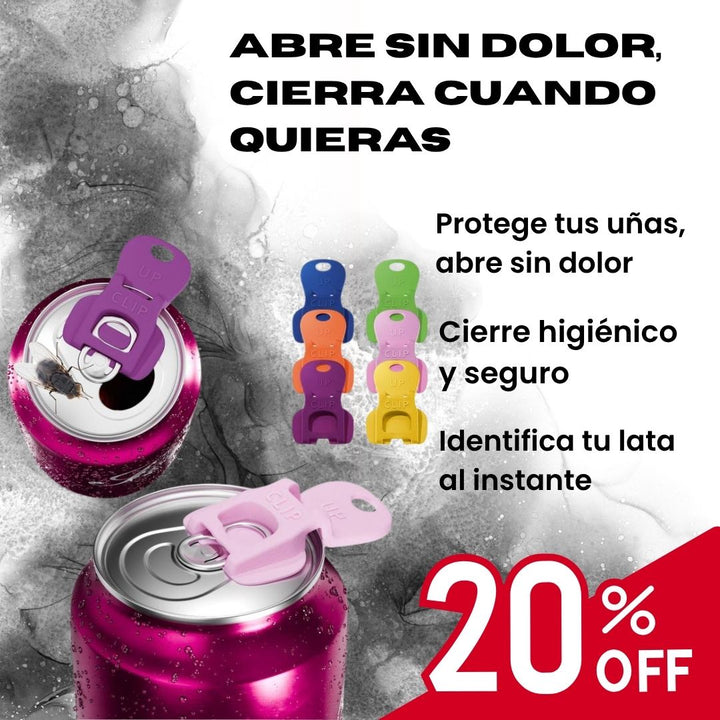 SaveDrink | Abre sin uñas, sella en segundos Pack x5