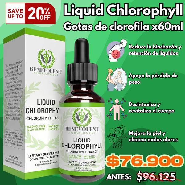 Liquid Chlorophyll | Gotas de clorofila x60ml