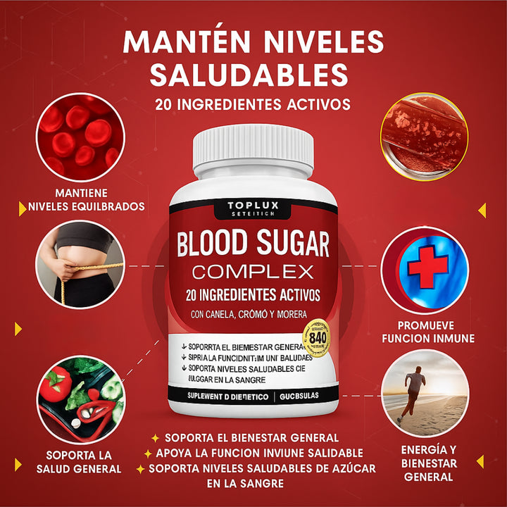 Blood Sugar Complex | Suplemento regulador x60 cápsulas