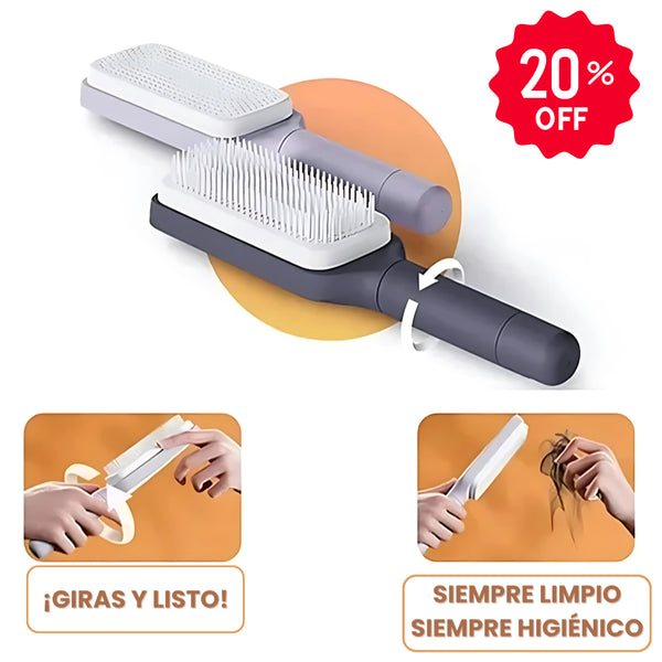 CleanBrush | Cepillo Autolimpiador Con Cerdas Retráctiles