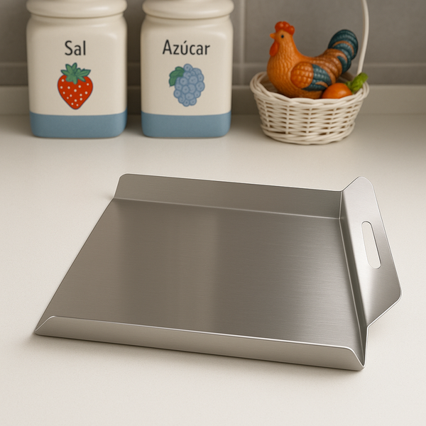 Recogedor de Alimentos de Acero Inoxidable