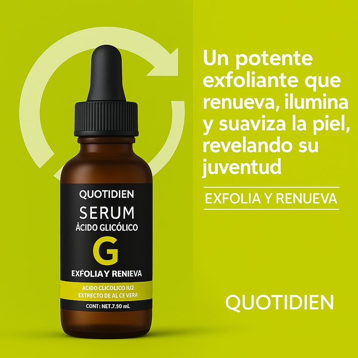 Quotidien | Serum Acido Glicolico 10% + Aloe Vera + Glicerina