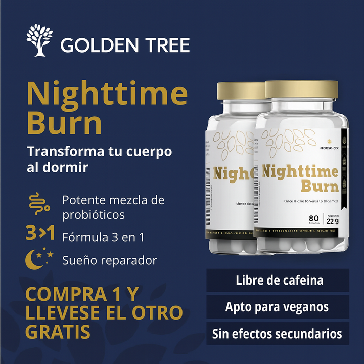 Nighttime Burn - Termogénico para reducir medidas🍃 Lleva 2 por el precio de 1