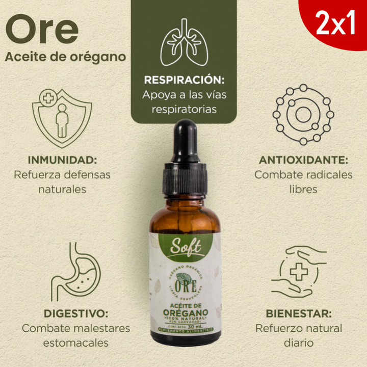 Ore | Aceite de orégano 🎁 Lleva 2 por el precio de 1 🎁 x30ml