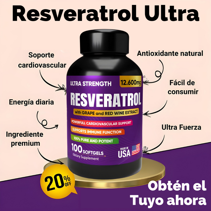 Resveratrol® | Ultra strenght x100 softgels 🌟