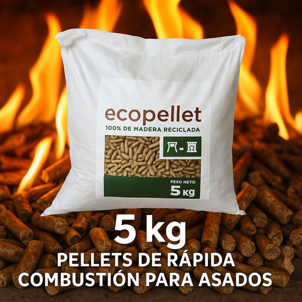 Ecopellet® – Pellets de Pino para Asados (5 KG)
