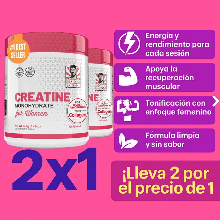 Creatina Old School Doble | Lleva 2 por el precio de 1 🎁