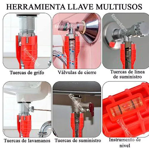 MasterKey® | LLAVE MULTIUSO PARA GRIFERIA 14 EN 1  🌟