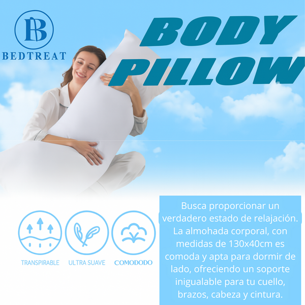 Super Body Pillow | Almohada de 130cm x 40cm