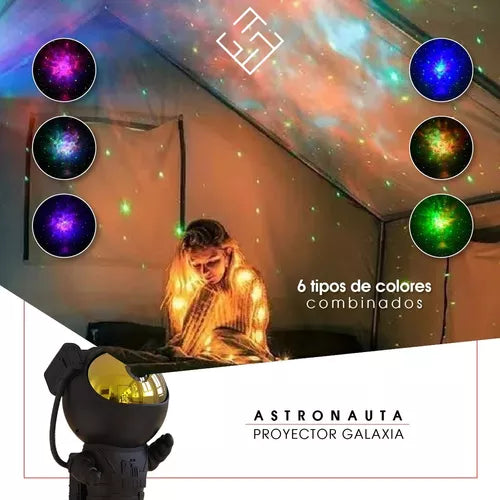 Proyector Astronauta Galaxy Black 👨🏽‍🚀🌌