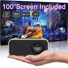 Mini Proyector LED portatil YT500 🍿📽️ Compatible con el celular 📲