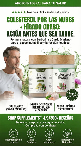 Cholesterol Health + Liver Health  Snap Supplements